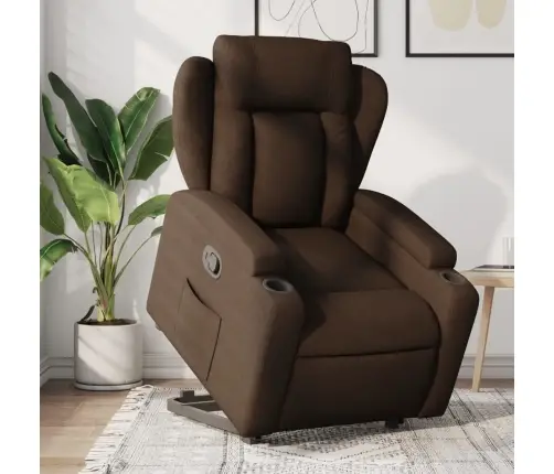 Püsti Tõusmist Toetav Tugitool, Pruun, Kangas