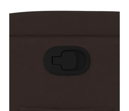 Atpūtas Krēsls, Paceļams, Atgāžams, Tumši Brūns Audums Vidaxl