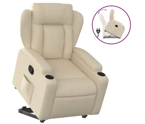 Püsti Tõusmist Toetav Tugitool, Kreemjas, Kangas