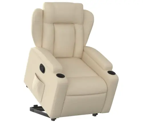 Püsti Tõusmist Toetav Tugitool, Kreemjas, Kangas