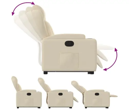 Püsti Tõusmist Toetav Tugitool, Kreemjas, Kangas