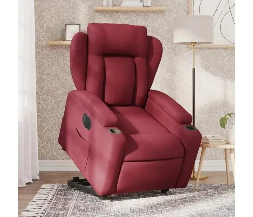 Elektrinis Atsistojantis Atlošiamas Krėslas, Vyno, Audinys