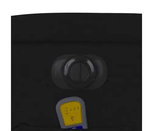 Elektrisks Masāžas Krēsls, Paceļams, Atgāžams, Melns Audums Vidaxl