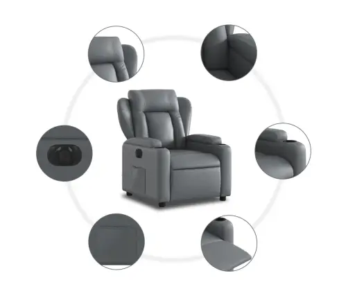 Elektriline Tugitool, Hall, Kunstnahk