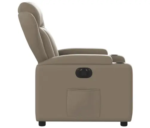Elektrinis Atlošiamas Krėslas, Kapučino Spalvos, Dirbtinė Oda