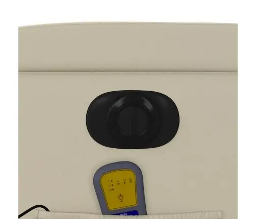 Elektrisks Masāžas Krēsls, Atgāžams, Krēmkrāsas Mākslīgā Āda Vidaxl