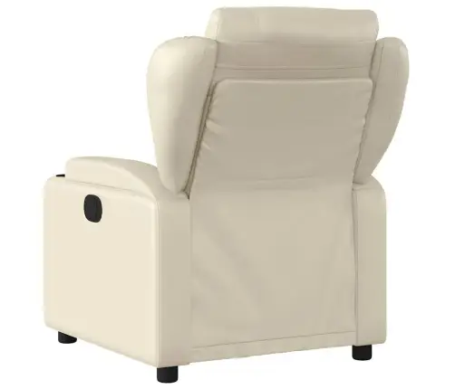 Elektrisks Masāžas Krēsls, Atgāžams, Krēmkrāsas Mākslīgā Āda Vidaxl