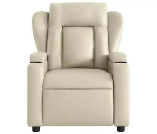 Elektrisks Masāžas Krēsls, Atgāžams, Krēmkrāsas Mākslīgā Āda Vidaxl