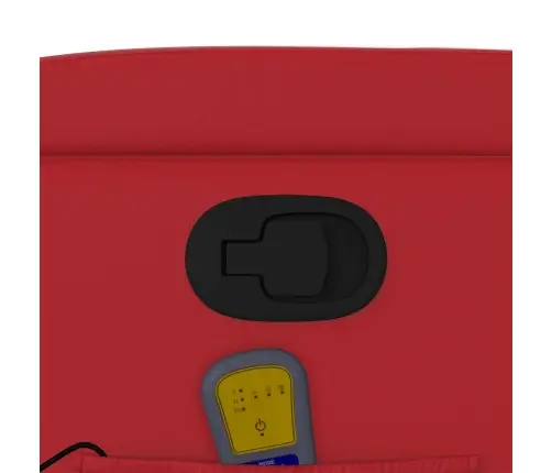 Masāžas Krēsls, Paceļams, Atgāžams, Sarkana Mākslīgā Āda Vidaxl