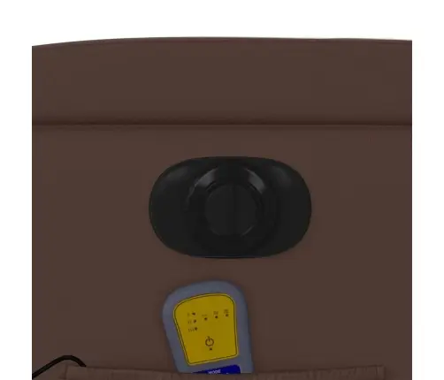 Atsistojantis Masažinis Krėslas, Rudas, Dirbtinė Oda