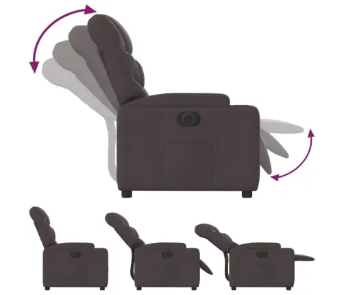 Elektriline Tugitool, Tumepruun, Kangas