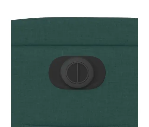 Elektrisks Atpūtas Krēsls, Atgāžams, Tumši Zaļš Audums Vidaxl