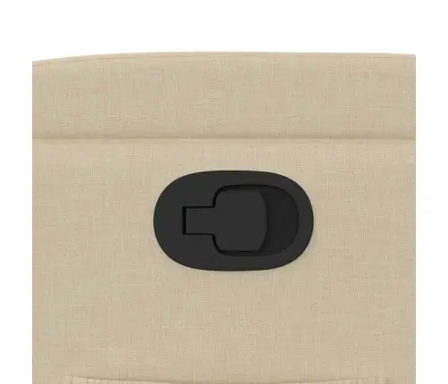 Atpūtas Krēsls, Paceļams, Atgāžams, Krēmkrāsas Audums Vidaxl