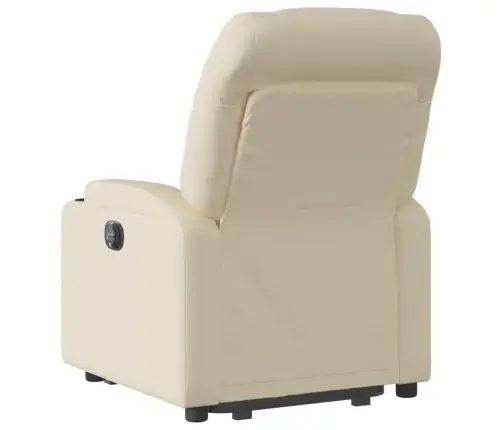 Atpūtas Krēsls, Paceļams, Atgāžams, Krēmkrāsas Audums Vidaxl