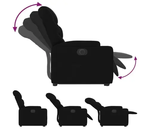 Elektrisks Atpūtas Krēsls, Paceļams, Atgāžams, Melns Audums Vidaxl Elektrisks Atpūtas Krēsls, Paceļams, Atgāžams, Melns Audums Vidaxl