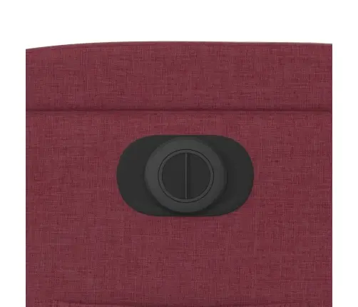 Elektrisks Atpūtas Krēsls, Paceļams/Atgāžams, Vīnsarkans Audums Vidaxl