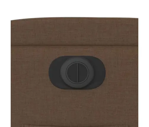 Elektrisks Atpūtas Krēsls, Paceļams, Atgāžams, Brūns Audums Vidaxl