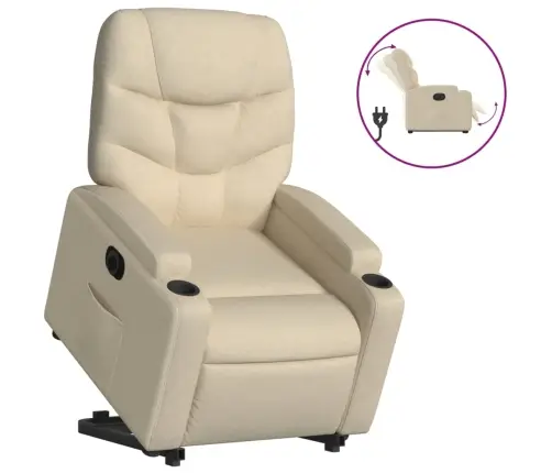 Elektriline Püstitõusmist Toetav Tugitool, Kreemjas, Kangas