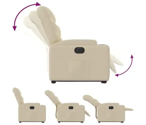 Elektriline Püstitõusmist Toetav Tugitool, Kreemjas, Kangas