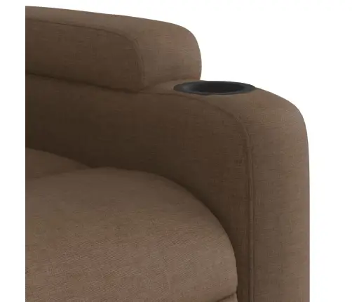 Elektrisks Masāžas Krēsls, Paceļams, Atgāžams, Brūns Audums Vidaxl Elektrisks Masāžas Krēsls, Paceļams, Atgāžams, Brūns Audums Vidaxl