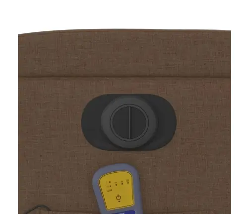 Elektrisks Masāžas Krēsls, Paceļams, Atgāžams, Brūns Audums Vidaxl Elektrisks Masāžas Krēsls, Paceļams, Atgāžams, Brūns Audums Vidaxl