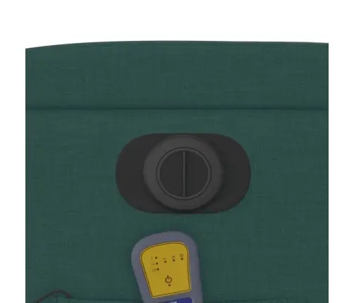 Atsistojantis Masažinis Krėslas, Tamsiai Žalias, Audinys