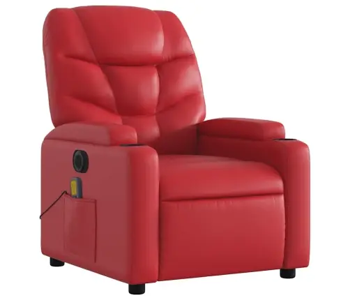 Elektrisks Masāžas Krēsls, Atgāžams, Sarkana Mākslīgā Āda Vidaxl Elektrisks Masāžas Krēsls, Atgāžams, Sarkana Mākslīgā Āda Vidaxl