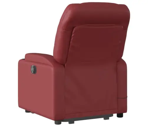 Püstitõusmist Toetav Massaažitool, Veinipunane, Kunstnahk