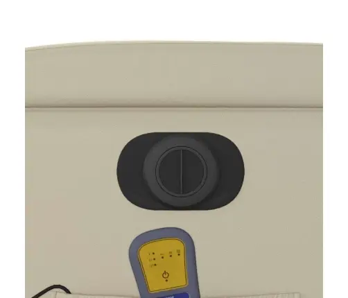 Elektrisks Masāžas Krēsls, Paceļams, Krēmkrāsas Mākslīgā Āda Vidaxl