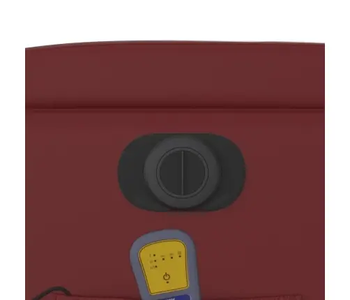 Elektrisks Masāžas Krēsls, Paceļams, Vīnsarkana Mākslīgā Āda Vidaxl