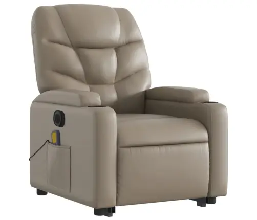 Atsistojantis Masažinis Krėslas, Kapučino, Dirbtinė Oda