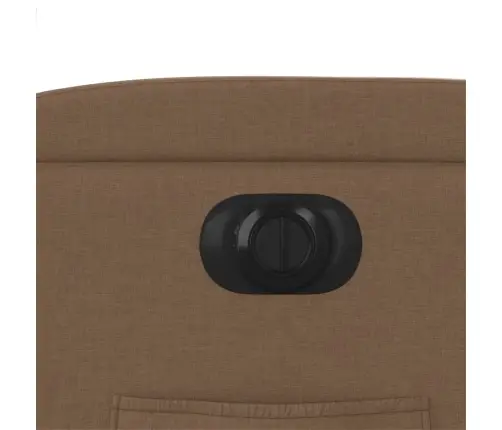 Elektrisks Atpūtas Krēsls, Atgāžams, Brūns Audums Vidaxl