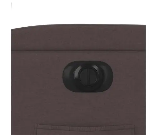 Elektrisks Atpūtas Krēsls, Atgāžams, Tumši Brūns Audums Vidaxl