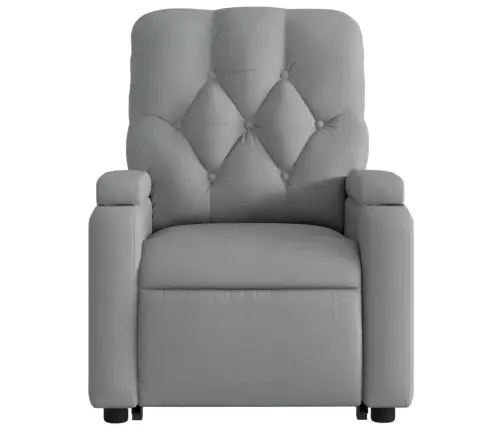 Atsistojantis Atlošiamas Krėslas, Šviesiai Pilkas, Audinys