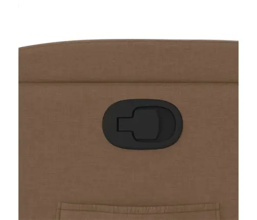 Atpūtas Krēsls, Paceļams, Atgāžams, Brūns Audums Vidaxl