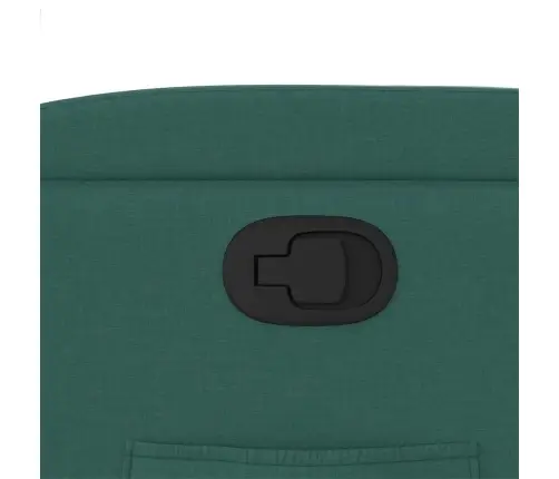 Atpūtas Krēsls, Paceļams, Atgāžams, Tumši Zaļš Audums Vidaxl