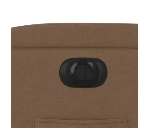 Elektrisks Atpūtas Krēsls, Paceļams, Atgāžams, Brūns Audums Vidaxl