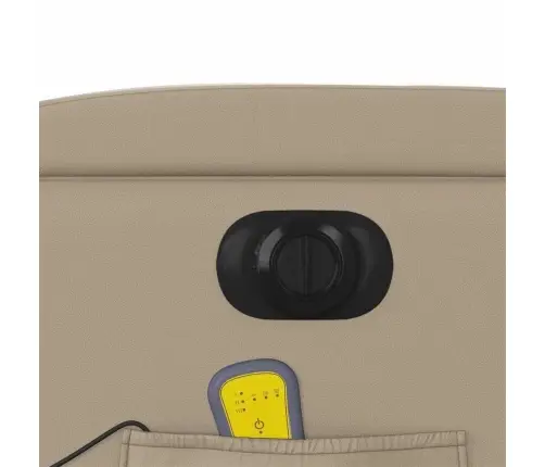 Elektrinis Atlošiamas Masažinis Krėslas, Kapučino, Dirbtinė Oda Elektrinis Atlošiamas Masažinis Krėslas, Kapučino, Dirbtinė Oda