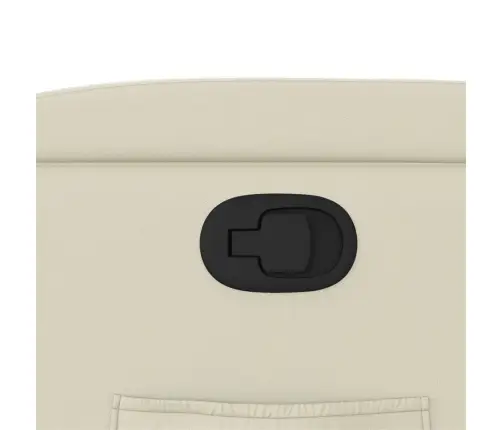 Atsistojantis Atlošiamas Krėslas, Kreminis, Dirbtinė Oda