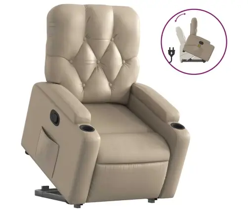 Püstitõusmist Toetav Tugitool, Cappuccino, Kunstnahk