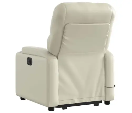 Masāžas Krēsls, Paceļams, Atgāžams, Krēmkrāsas Mākslīgā Āda Vidaxl