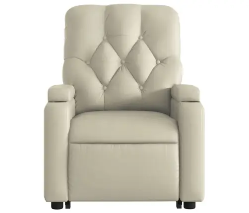 Masāžas Krēsls, Paceļams, Atgāžams, Krēmkrāsas Mākslīgā Āda Vidaxl