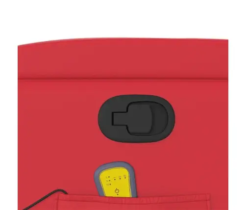 Masāžas Krēsls, Paceļams, Atgāžams, Sarkana Mākslīgā Āda Vidaxl