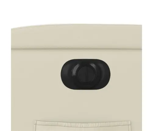 Elektrisks Atpūtas Krēsls, Paceļams, Krēmkrāsas Mākslīgā Āda Vidaxl