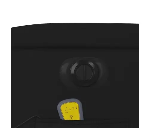 Elektrisks Masāžas Krēsls Paceļams/Atgāžams, Melna Mākslīgā Āda Vidaxl