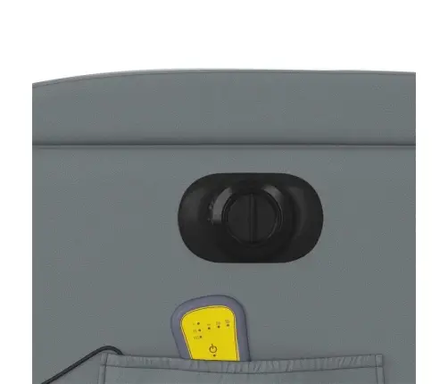 Elektriline Püstitõusmist Toetav Massaažitool, Hall, Kunstnahk