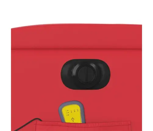 Elektriline Püstitõusmist Toetav Massaažitool, Punane,Kunstnahk