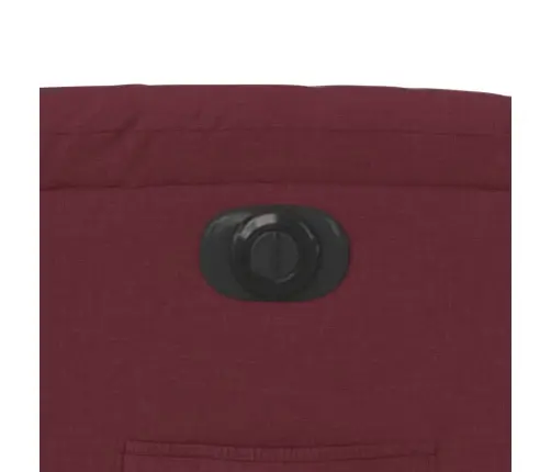 Elektrisks Atpūtas Krēsls, Atgāžams, Vīnsarkans Audums Vidaxl