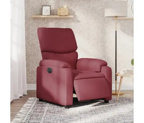 Elektrisks Atpūtas Krēsls, Atgāžams, Vīnsarkans Audums Vidaxl