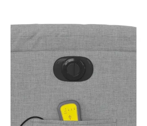 Elektrinis Masažinis Krėslas, Šviesiai Pilkas, Audinys